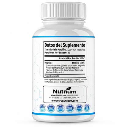 Nutrium™ - Complejo de Magnesio 1000mg™